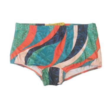 Imagem de Sunga Estampada Adulto Boxer - Sol e Água, Estampado, Laranja, M