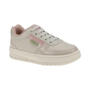 Imagem de Tênis Casual com Ajuste em Elástico Menina Jet Kids Bege / Rose 31, Be