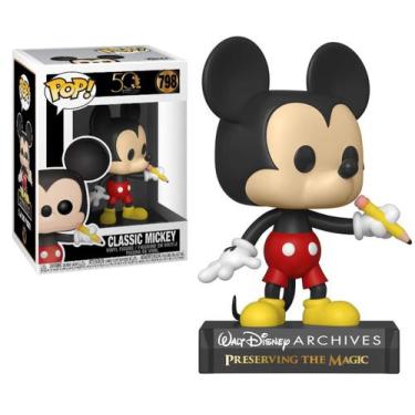 Imagem de Boneco Funko Pop Mickey Classic 798 Disney Archives 50th