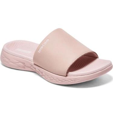 Imagem de Chinelo Slide Feminino On The Go Goga Mat 140727 Skechers, Rosa, 40