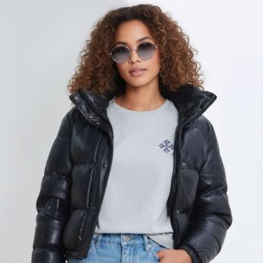 Imagem de Jaqueta Feminina material sintético Puffer Cropped Forrada - Mitchell,