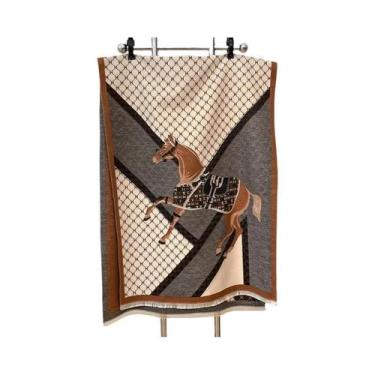 Imagem de Cachecol De Pashmina Jacquard Grosso E Quente Para Mulheres, Xale Dupl