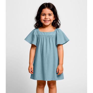 Imagem de Vestido Infantil em Viscose Infinita Cor Azul