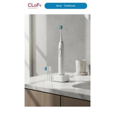 Imagem de Escova Dental Elétrica Sônica com Refis e Base - Congratulations Store