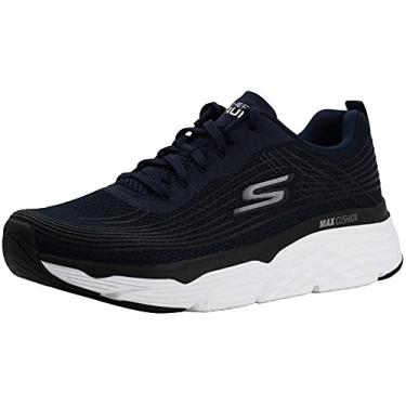 Imagem de Skechers Tênis masculino Max Cushioning Elite-Performance para caminhada e corrida, Azul marinho/preto, 10