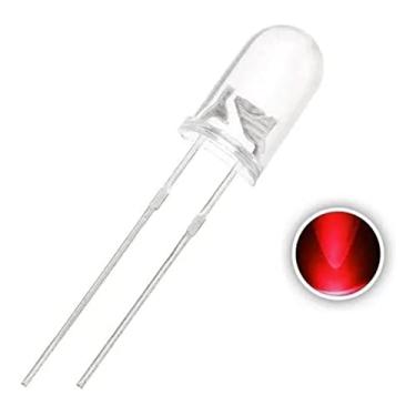 Imagem de Led Alto Brilho Vermelho 5mm - Kit com 500 Unidades