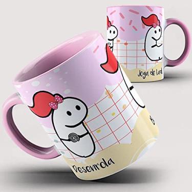 Imagem de Caneca Rosa Flork Desenrola Bate Joga de Ladinho 1