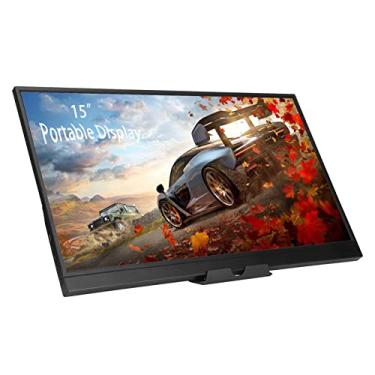 Imagem de Monitor portátil, tela de exibição de jogos 1280x800 de 15 polegadas com alto-falantes para para, interruptor de telefone laptop, suporte HDMI, USB tipo C