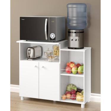 Imagem de Balcão Multimóveis para Forno e Microondas Branco REF.2358