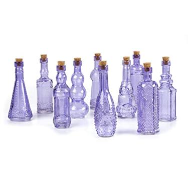 Imagem de Darice 20141P 20140, garrafas de vidro roxas, multicoloridas