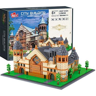 Imagem de Princeton University nano mini blocos de construção, modelos de construção blocos de construção brinquedos arquitetura famosa nano mini blocos de construção kits 2447 peças