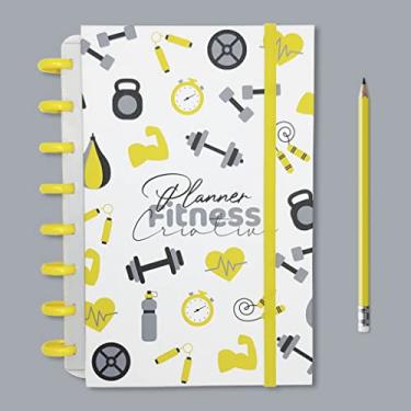 Imagem de Planner Criativo Fitness Amarelo de Discos A5 Cor:Amarelo