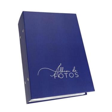 Imagem de Album De Fotografia 10X15 Até 512 Fotos Azul Marinho Fosco - Clip