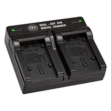Imagem de BM Premium VW-VBK180, VW-VBK360, VBT190, VBT380 Carregador de bateria duplo USB para filmadoras Panasonic