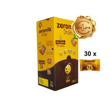 Imagem de Chocolate Smile 40% Cacau Zeromilk Caixa Com 30 Unidades De 5G Cada