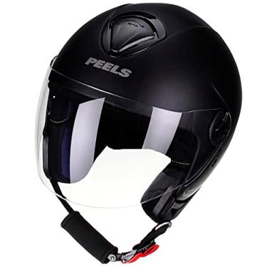 Imagem de Capacete Aberto Moto Peels Freeway New Classic Preto Fosco 56