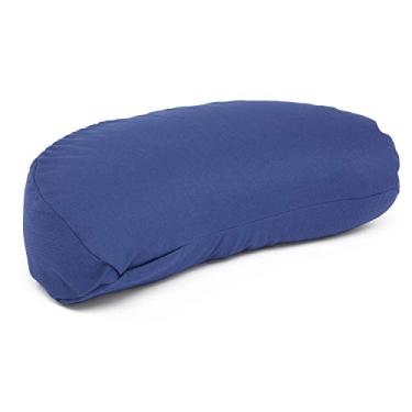Imagem de Almofada De Meditação Meia Lua Eco Algodão Orgânico Zafu (Azul)