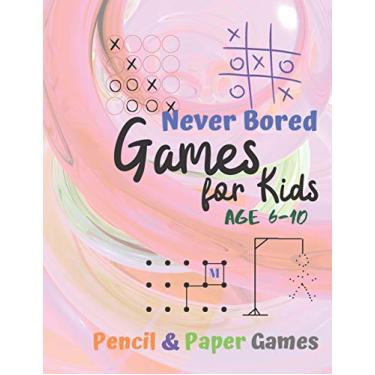 Imagem de Games for Kids Age 6-10: Paper & Pencil Games: 2 Player Activity Book - Tic-Tac-Toe, Dots and Boxes - Noughts And Crosses (X and O) - Hangman - Connect Four-- Fun Activities for Family Time