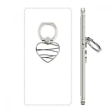 Imagem de Suporte de anel de telefone com textura de linha irregular, suporte universal