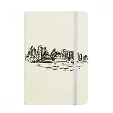 Imagem de Caderno de desenho da casa de ópera de Sydney da Austrália, capa dura de tecido, diário clássico
