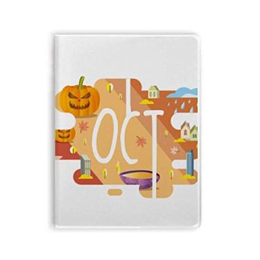 Imagem de Caderno de ilustração da temporada do mês de outubro, capa de chiclete, diário de capa macia