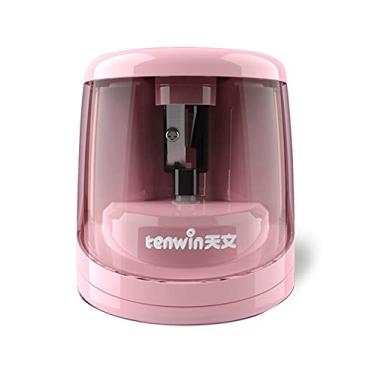 Imagem de Bestgift Apontador de Lápis Elétrico Apontador de Lápis Elétrico de Furo Duplo Apontador de Lápis de Encaixe Rosa5