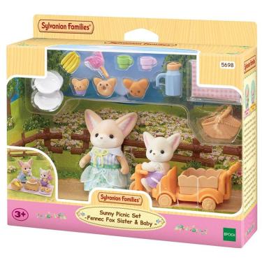 Imagem de Sylvanian Families Piquenique Ensolarado Irmã e Bebê Raposas-do-Deserto