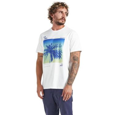 Imagem de Camiseta Colcci Masculina Regular Electric Summer Off-White-Masculino