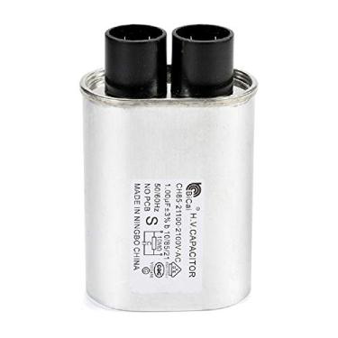 Imagem de Capacitor para Forno de Micro-Ondas de Alta Tensão 2100 VCA 1.00 MFD uF Universal Compatível e Substituto para GE Samsung LG Media Hair Amana Kenmore Mayta e Whirlpool