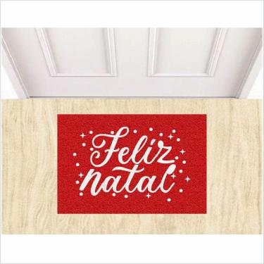 Imagem de Tapete De Natal Medida Porta Feliz Natal.