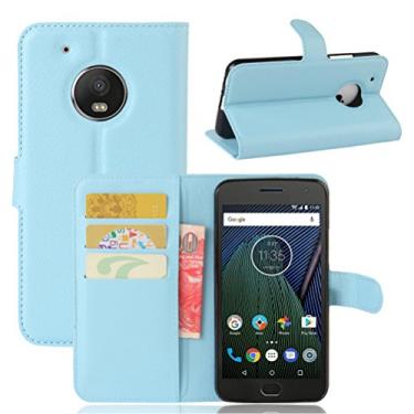 Imagem de Capa para MOTO G5 PLUS carteira de couro com suporte flip capa para Moto G5 PLUS capa de proteção de telefone A capa com design simplificado
