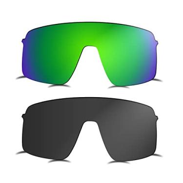 Imagem de Prizo ORL Lentes polarizadas de reposição para óculos de sol Oakley Sutro Lite OO9463-2 conjuntos (preto + verde)
