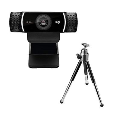 Imagem de Logitech Câmera C922 Pro Stream Webcam 1080P Para Streaming De Vídeo HD E Gravação 720P Em 60Fps Com Tripé Incluído Preto