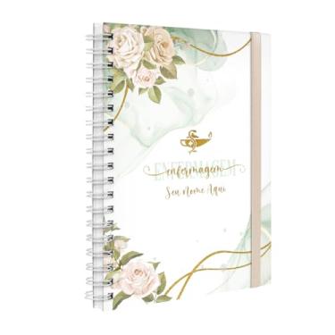 Imagem de Agenda Planner Semanal Plus 2025 Profissões Floral Enfermagem Nude