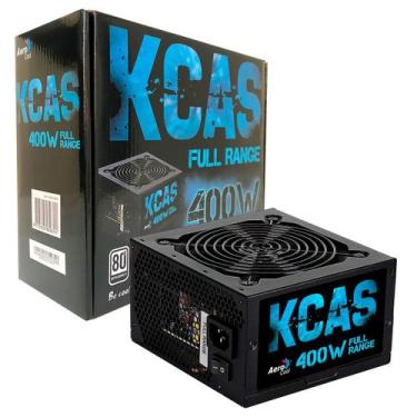 Imagem de Fonte Gamer Aerocool Kcas 400W 80 Plus White Full Range Pfc Ativo