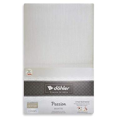 Imagem de Toalha de Mesa 8 Lugares Quadrada 200 x 200cm Dohler Clean Passion Branca - Dohler