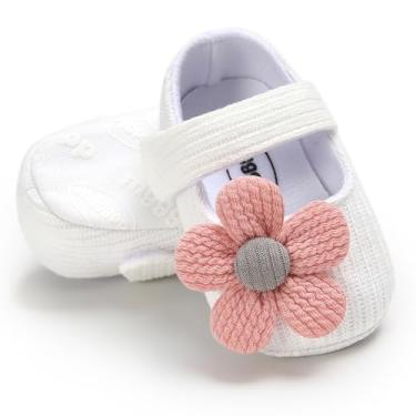 Imagem de Pantufas infantis para meninos e meninas aconchegantes botas de lã macias com calcinha quente e desenho animado sapatos para recém-nascidos, 1932 White, 0-6 Months Infant