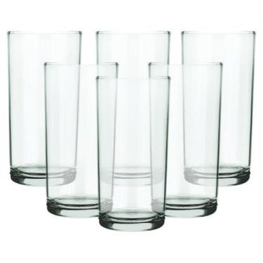 Imagem de Conjunto De Copos De Vidro 6 Peças Long Drink 300 Ml - Nadir Figueired