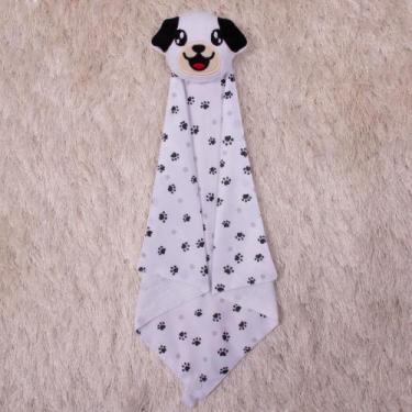 Imagem de Naninha Bebê Safari Bichinhos Fofos de Pelúcia Com Prendedor de Chupet