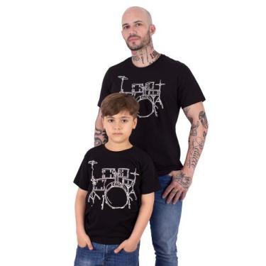 Imagem de Kit 2 peças Tal Pai Tal Filho Bateria  - Art Rock, P, INFANTIL 02