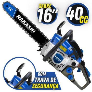 Imagem de Motosserra Profissional Nakashi NCS-400 40,1cc Sabre de 16 Pol Com Sis