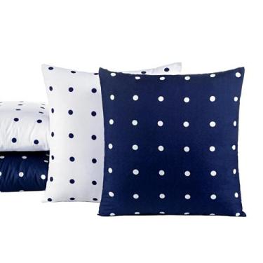 Imagem de Kit de Almofadas Cheias Dupla Face Poá 45cm X 45cm 8 peças - Nathalia 