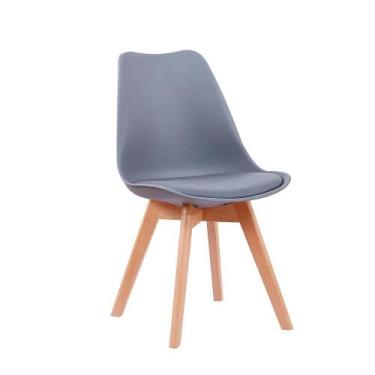 Imagem de Cadeira De Jantar Leda Cinza Rivatti Kit 4 Unidades