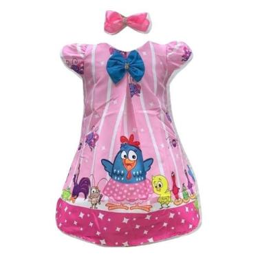 Imagem de Vestido Temático Galinha Pintadinha Trapézio - Pequenos Encantos Baby,