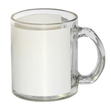 Imagem de Sublimação Vidro Transparente Branco Remendado Caneca de Presente em Branco 325 ml 1 peça Revestimento Térmico Transferência Tintura Deslavável Seguro para Microondas