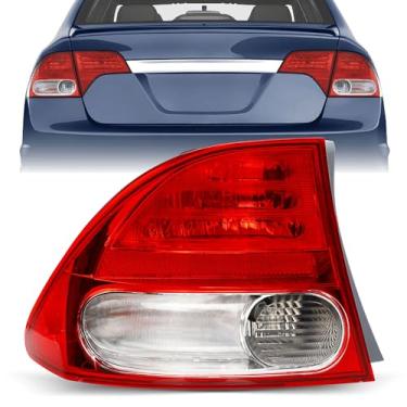 Imagem de Misakomo Luz Traseira de Freio para Honda Civic Sedan e Hybrid 2009-2011 - Vermelha, Lâmpada Traseira Lado Esquerdo