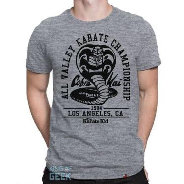 Imagem de Camiseta Cobra Kai Camisa Karate Kid Miyagi Filme Série Geek - KING OF