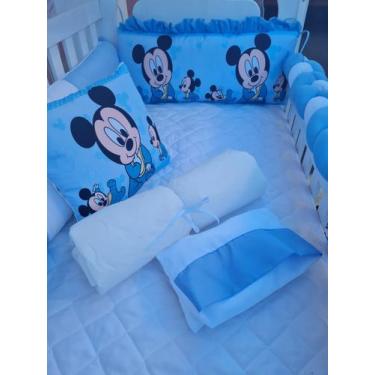 Imagem de Kit Berço Mickey Sublimado para berço padrão americano - One baby 