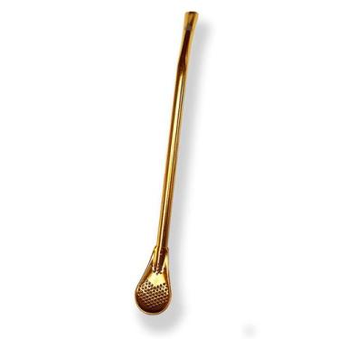 Imagem de Canudo de Inox Chimarrão 19cm -  Reutilizável - CAN.U.DO, Dourado