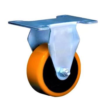 Imagem de Roda Fixa 3'' com Placa de Ferro e Furo - Colson Group